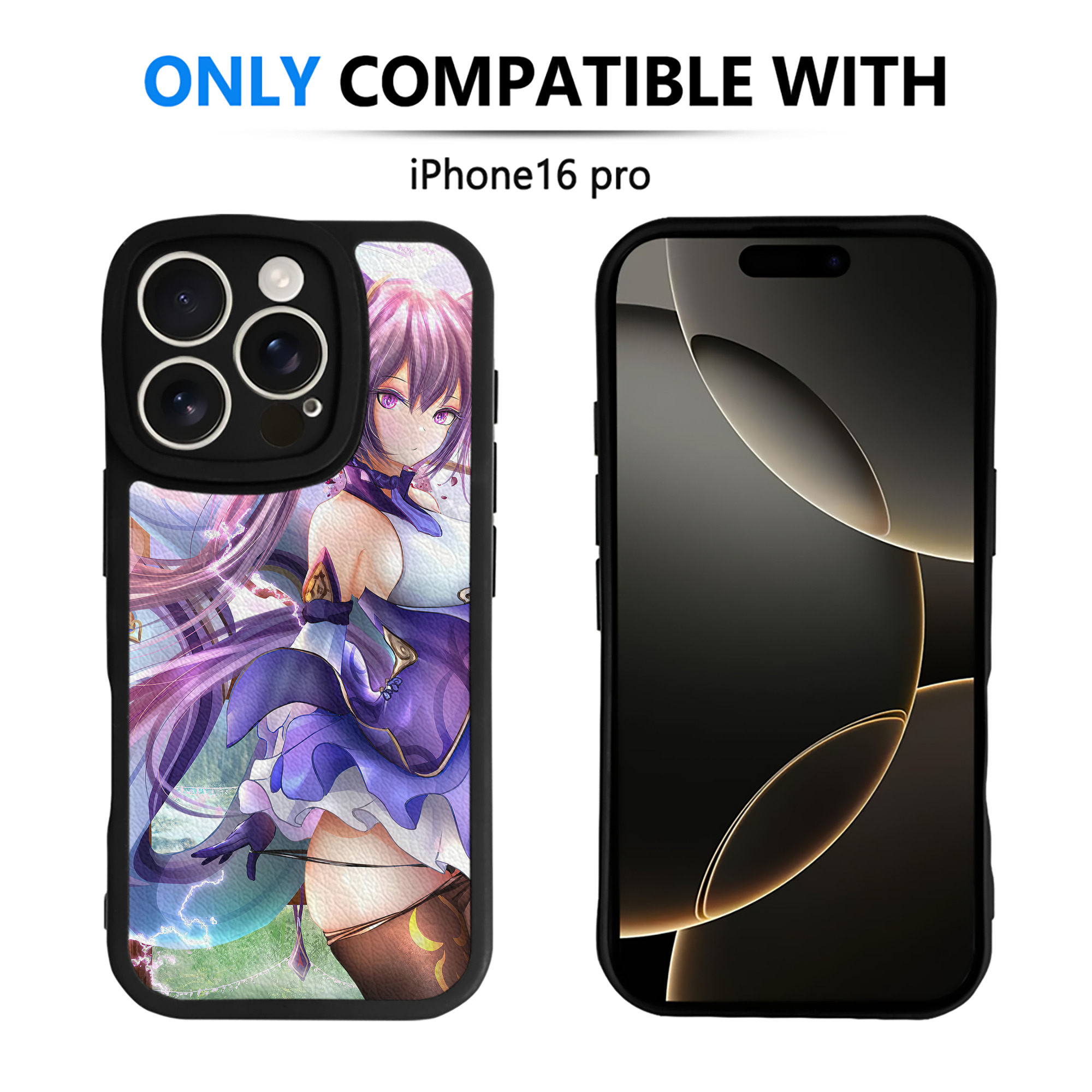 げんし神 genshin 【iPhone 16シリーズ対応】シリコンスマホケース（レザー調） 材質：シリコン